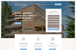 Diseño y desarrollo de web Residencia La Solana